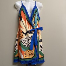 Women’s Shein Boho Sundress Chic Travachic Wrap Dress Casual Size 40 Large