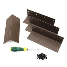 Heavy Duty L-Brackets for Raised Garden Bed Corner with Screws Screwdriver