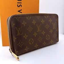 Louis Vuitton Monogram Zippy Organizer Long Wallet Brown