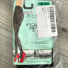 Love Your Assets Flipside Diamond Reversible Shaping Tights 1105 Black Size 3