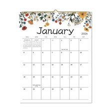 Wall Calendar 2026-2027 - 15" x 12" Monthly 15x12 inches, colourful