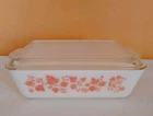 Pyrex Pink Gooseberry 1.5 qt Oven Refrigerator Dish #503 w/ Lid 1950s Kitchen