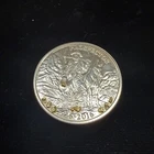 1 oz .999 Silver Round - 1916-2016 Prospector With “Gold Nugget” Accents