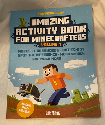 Amazing Activity Book For Minecrafters Volume 1 - Paperback Book New