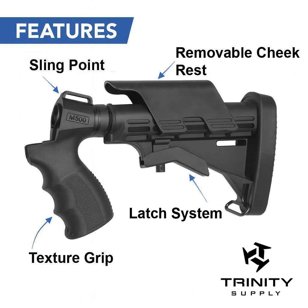 Mossberg 590 12-gauge accessories rear grip with buttpad combo
