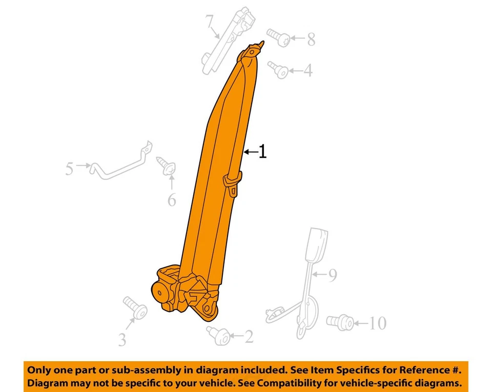 Cinturón de seguridad conductor delantero retractor compatible con 15-19 PORSCHE MACAN 492375 Foto 2 de 4