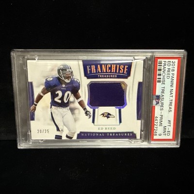2018 National Treasures Jersey # Match Patch Ravens Ed Reed Psa 9 20/25 Fm