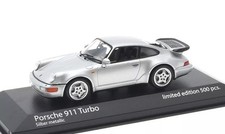 Minichamps 1/43 Porsche 911 (964) Turbo 1990 Silver Minichamps Limited Edition _