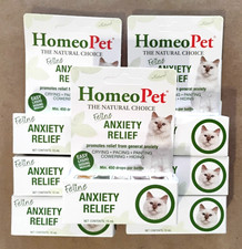 LOT OF 7 HomeoPet Feline Anxiety Relief - Natural for Cats - 3,150 DROPS - NEW