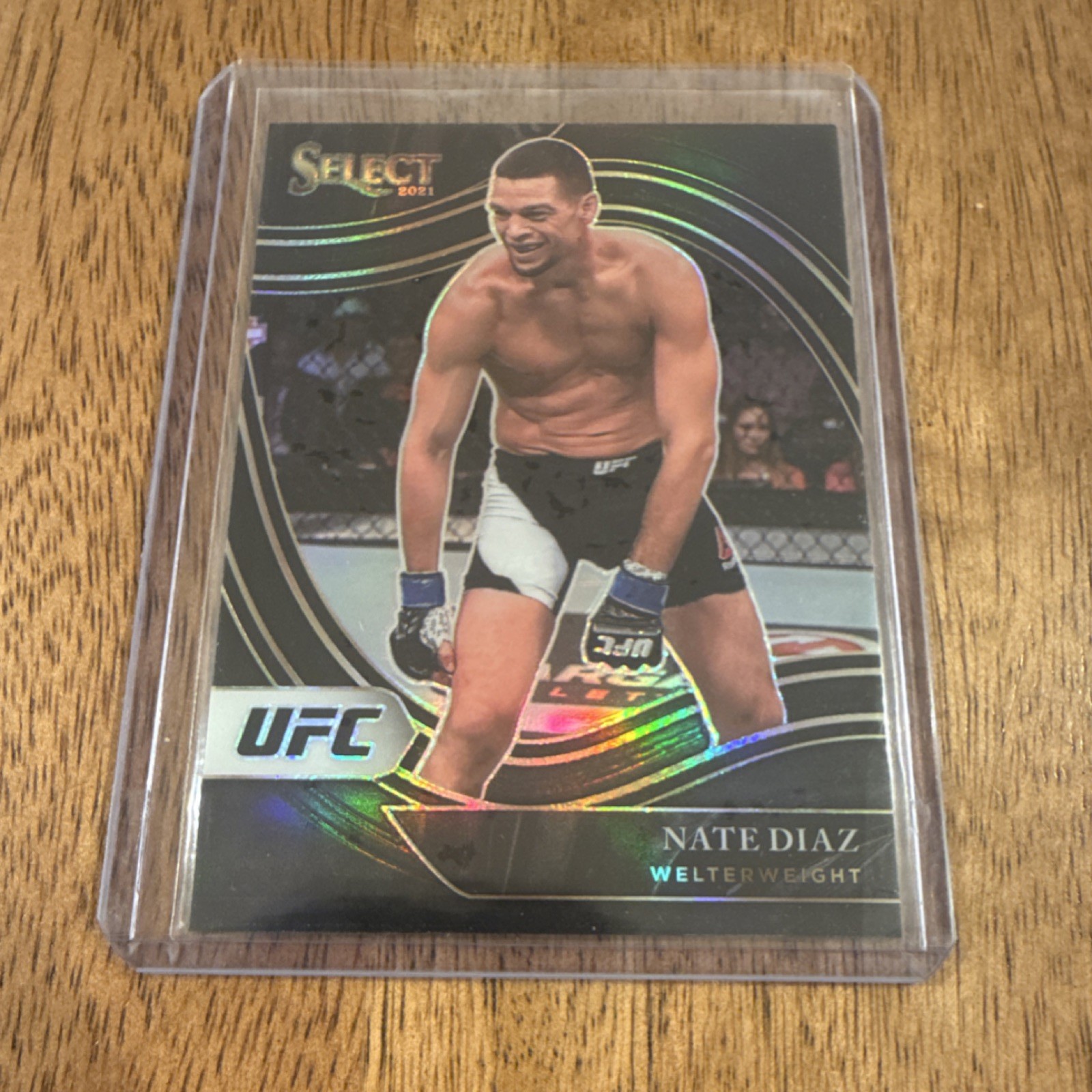 Panini 2021 Select UFC Black Prizm Octagonside Nate Diaz 1/1  #282