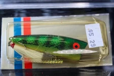 IN PACKAGE- GREEN SCALE Rebel CLASSIC Pop-R USA TOPWATER POPPER FISHING LURE