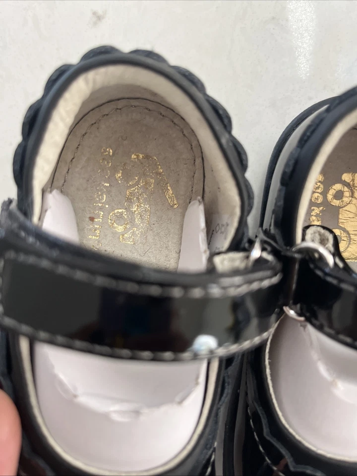 See Kai Run Jane II черный лакированная кожа Mary Jane туфли размер ребенка ясельного возраста девочки 5 - Изображение 3 из 4