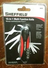 Sheffield 15-in-1 Multi Function Knife *Stainless Steel Attachments* Item #60010