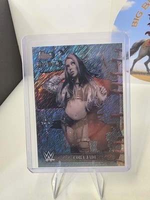 2025 Topps Chrome WWE X Cactus Jack - Cora Jade #73 Aqua Shimmer /199