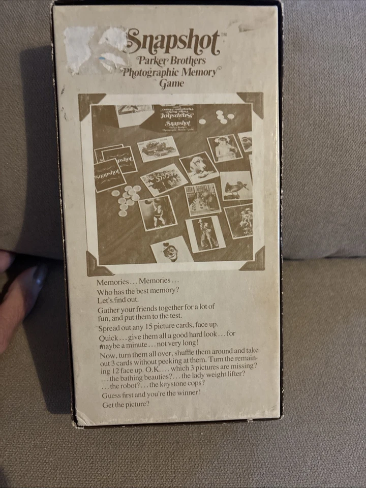 Vintage 1972 Parker Brothers Photographic Memory Game “Snapshot” Complete EUC - Image 4 of 4