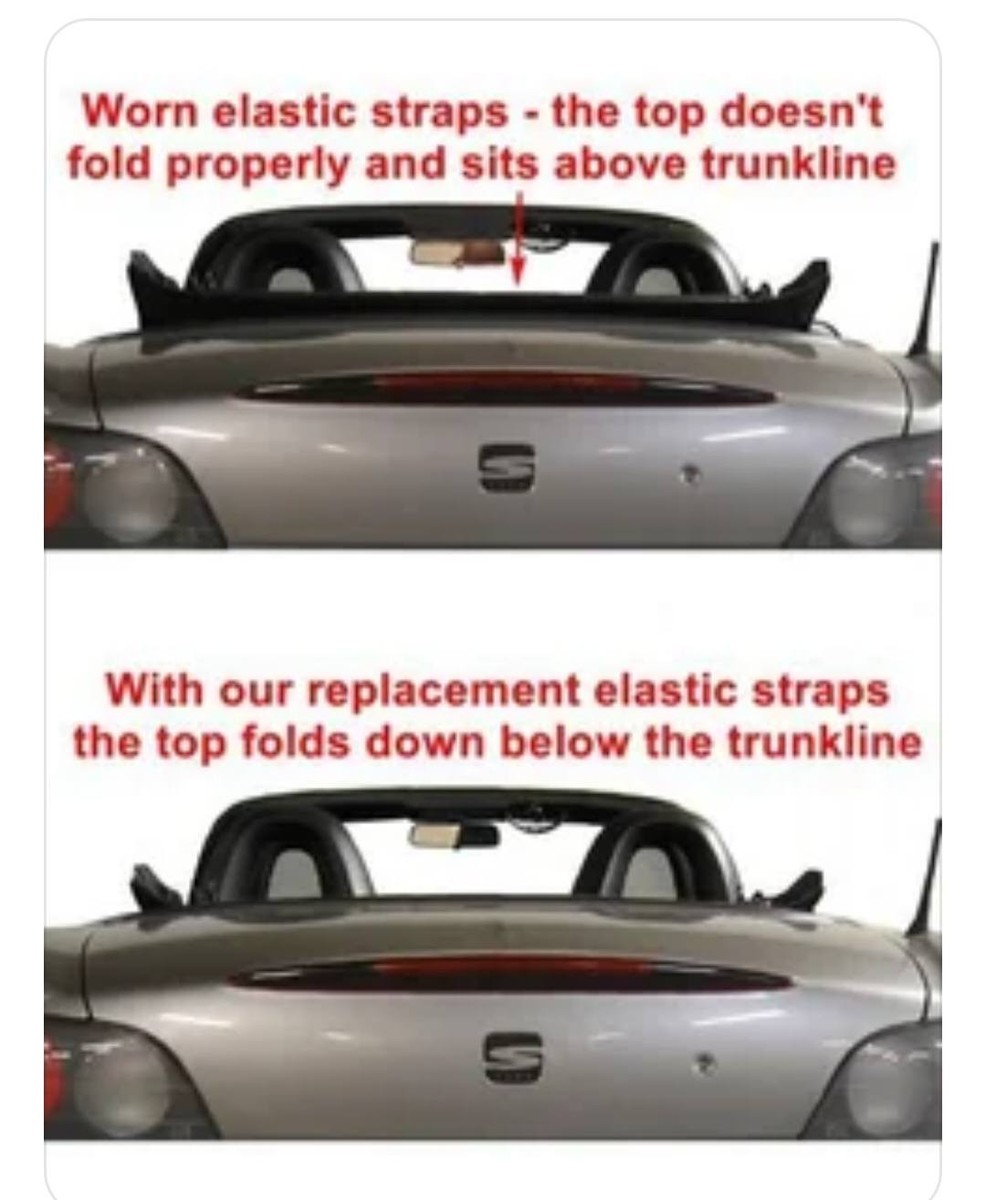 HONDA S2000 SOFT TOP STRAPS ( pls read description ) | eBay