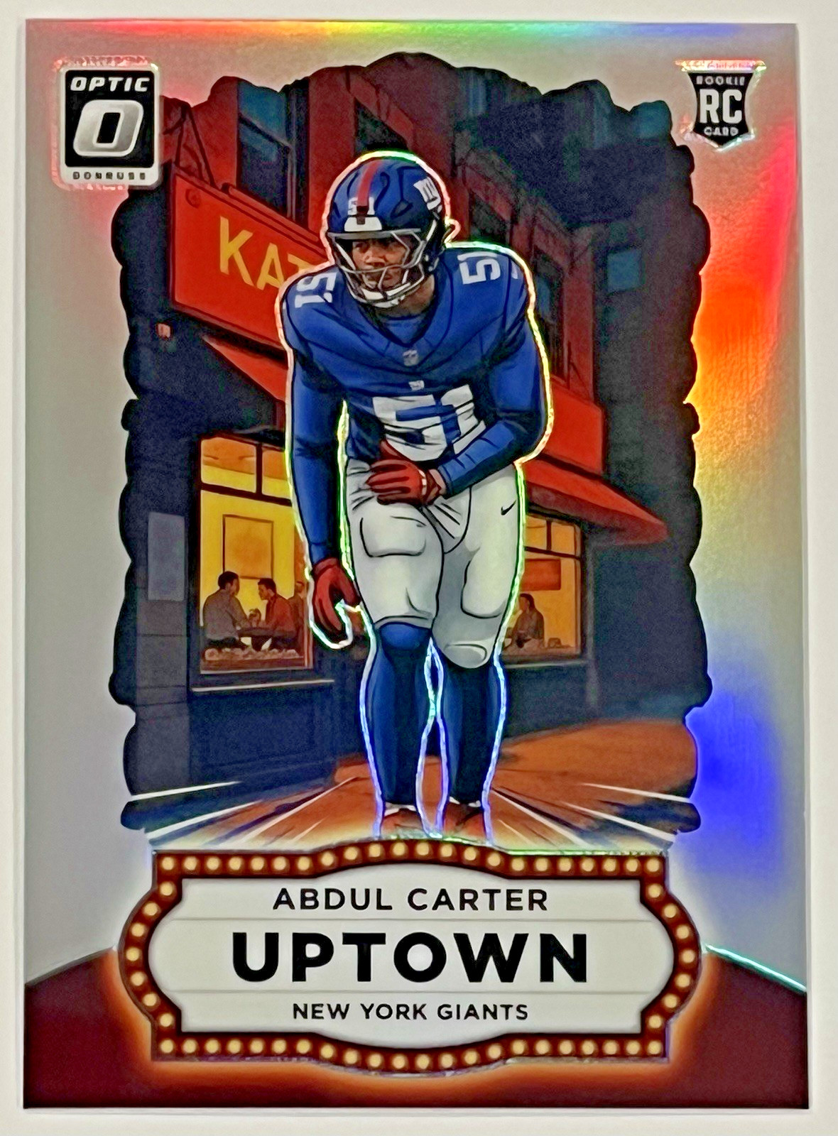 Abdul Carter 2025 Donruss Optic Uptown Rookie RC SSP Case Hit #1 Giants