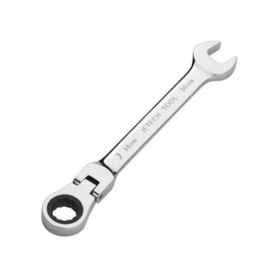 Jetech Ratsche Schlüssel flexibler Kopfschlüssel Ratschenschlüssel Metrisch 14mm