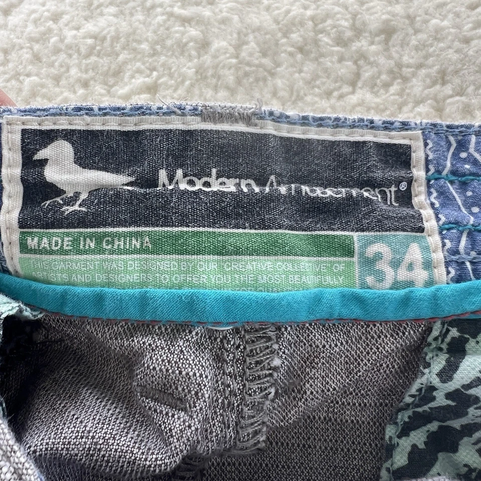 Pantalones Cortos Chinos Modernos Entretenimiento Para Hombre 34 Gris (Entrepierna 11”) 100% Algodón Foto 4 de 4