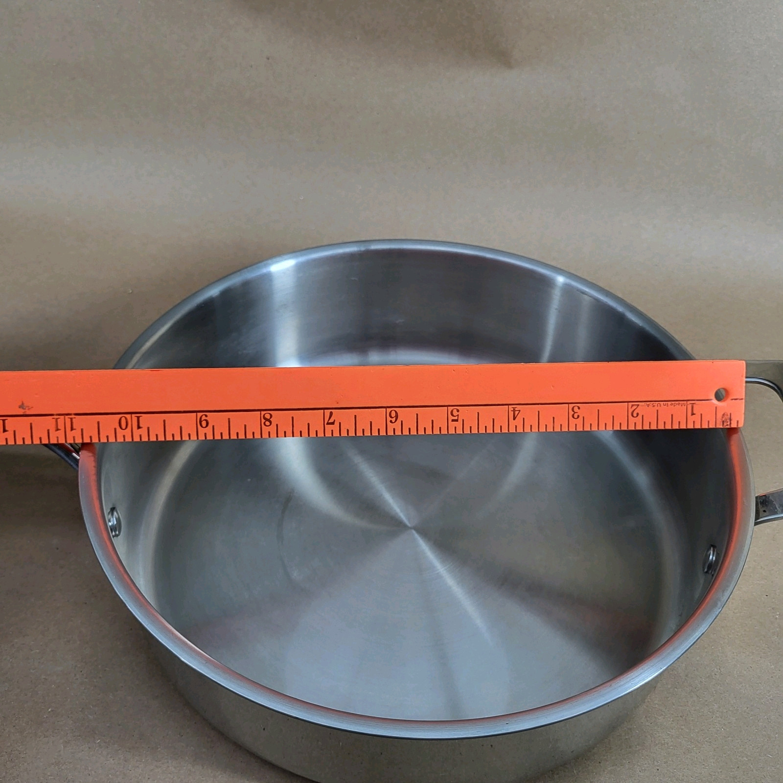 EMERIL LAGASSE Deep Fry Saute Pan Chicken 4QT Stainless Steel 2 Handle