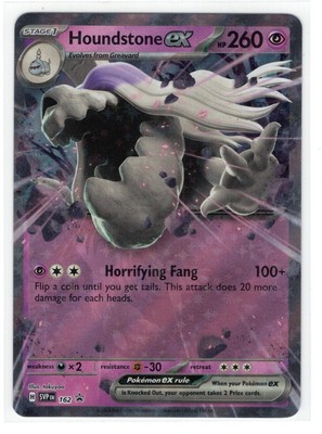 Pokemon Scarlet & Violet Black Star Promo - Houndstone ex SVP 162