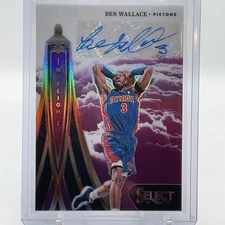 2024-25 Panini Select Ben Wallace In Flight Signatures Purple /75 #IFS-WAL