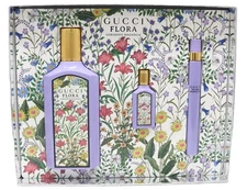 Gucci Flora Gorgeous Magnolia 3pc Gift Set For Women100ml EDP+10ml EDP+5ml EDP