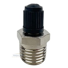 1/4" Male NPT Schrader Valve With Cap Brass Tire / Receiver Tank Filler Stem
