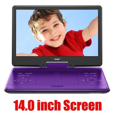 BOIFUN ieGeek Portable DVD Player with 14.0'' Swivel Screen Region Free ,Remote Control