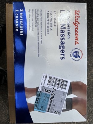 WALGREENS Unopened THERAPEUTIC AIR COMPRESSION Leg MASSAGERS New