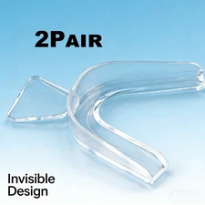 2 Pairs Clear Retainer Set Orthodontic Aligners for Daily Teeth Alignment