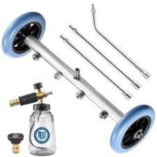 Pressure Washer Undercarriage Cleaner, 16 Inch Undercarriage Washer with Foam...