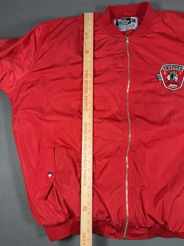 Million Dolla Motive MDM Trappers Bomber Jacket 5XL Red Streetwear Full Zip image 5