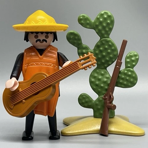 Playmobil Mexican Western Musician Male Adult Figure Hispanic Spanish VTG 3384