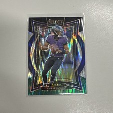 2024 PANINI SELECT CONCOURSE LAMAR JACKSON #35 BLACK GREEN SHOCK RAVENS