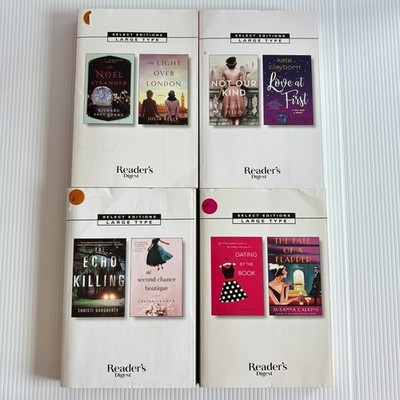 Large Print Set of 4 (8 Novels) Reader's Digest - Calkins Leaman Kelly Zeldis