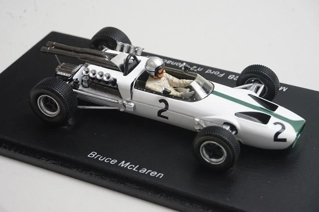1:43 SPARK S3093 McLaren M2B Ford Monaco GP 1966 #2 B. McLaren model car - Image 3 of 4