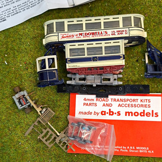 A.B.S. Models StreetScene OO 1:76 Tram Body Kit Unpainted Corgi spares/repairs