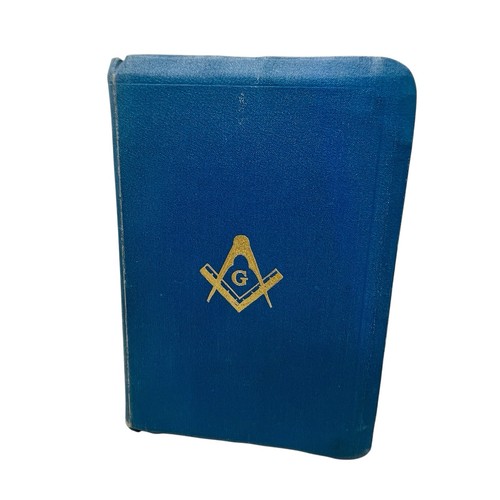1951 Masonic King Solomon’s Edition Bible Illustrated Bonded Blue Leather - Imagen 2 de 15