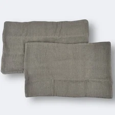  Restoration Hardware Textured Chevron Pillow Sham Lot Of Lumbar Size Fog