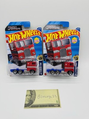 2025 Hot Wheels Transformers Optimus Prime Cab Over Semi Truck