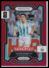 2026 Panini Prizm Monopoly Javier Zanetti FIFA World Cup Red #5