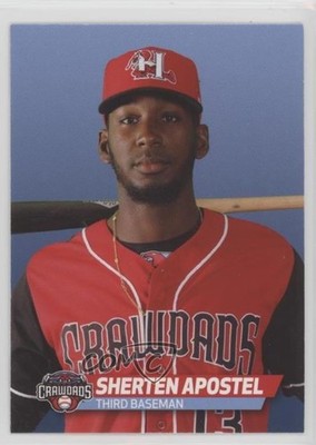2019 Choice Hickory Crawdads Sherten Apostel 0f21