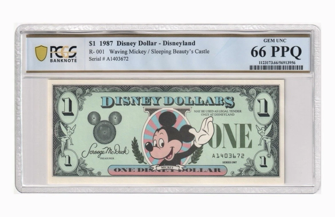 ☆希少初版連番　折なし美品☆DisneyDollars ディズニーダラー　87 Disney Dollars 1987 for sale | eBay