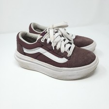 Vans Old Skool Suede Sneakers Shoes Lace Up Burgundy Women's Size 6