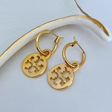 HOLIDAY SALE Tory Burch Gold Earrings Gift Ideas Luxury Jewelry NEW