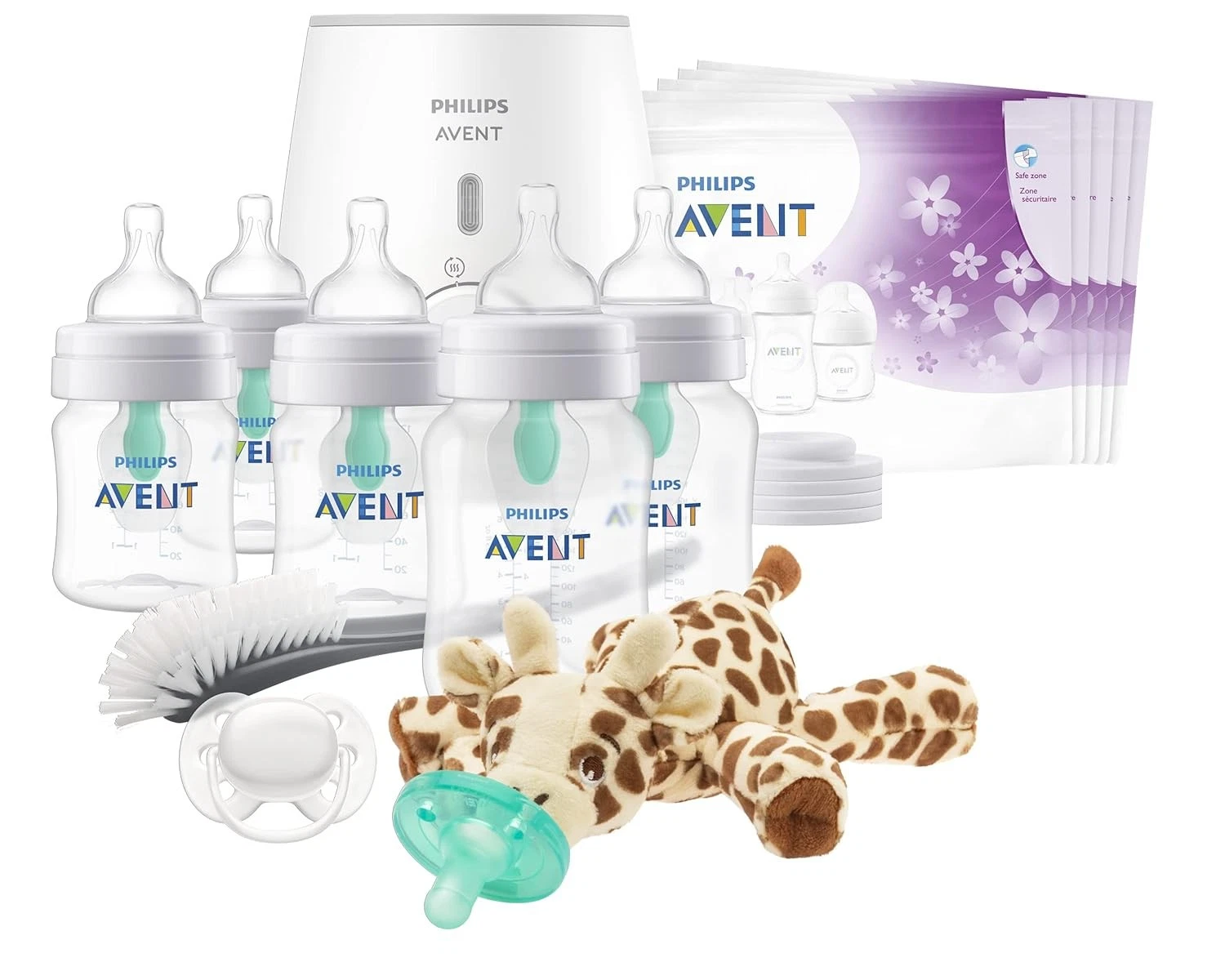 Philips Avent Anti-Colic Baby Bottle With AirFree Vent All In One Gift Set.