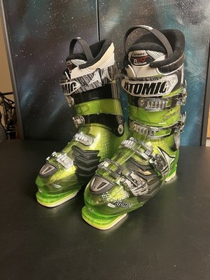 ATOMIC HAWX 90 Mens Ski Boots Green Black 28/28.5 US 10-10.5 RECCO Hi-Perf Fit