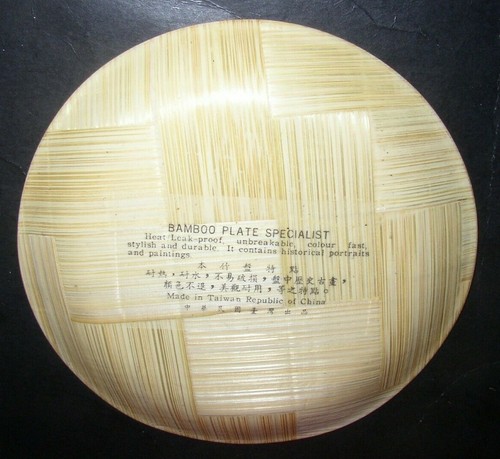 "Bandeja de platos de coleccionista de bambú diosa asiática china de las flores leyenda budista 6-1/4" - Imagen 2 de 6