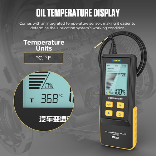 Probador digital de fluidos de transmisión de automóvil Detector de calidad de aceite Pantalla de transmitancia - Imagen 3 de 16